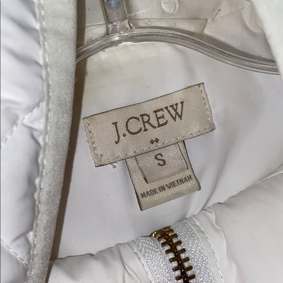 J. Crew off-white puffer vest - Picture 2 of 8